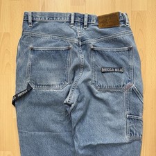 Jeans azul vintage anos 90 Meca EUA Nova York carpinteiro folgado hip hop skatista comprar usado  Enviando para Brazil