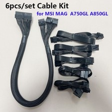 Kit de cabo para MSI MAG A750GL A850GL ATX 24 pinos PCIE 6+2 pinos CPU 8P SATA IDE cabo comprar usado  Enviando para Brazil