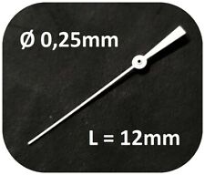 Używany, Wskazówka sekundowa ESTIMA 0,25mm BIAŁA L= 12,0mm - 025 center second hand NOS - SW2 na sprzedaż  Wysyłka do Poland