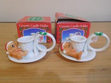 Pair christmas ceramic for sale  Warwick