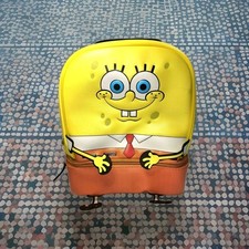 Nickelodeon Bob Esponja Calça Quadrada Compartimento Duplo Lancheira Sacola Personagem Rosto comprar usado  Enviando para Brazil