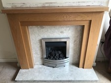 Oak fire surround for sale  CHESTERFIELD