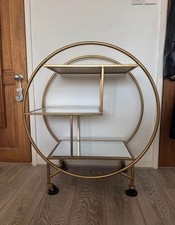 Gold drinks trolley for sale  WREXHAM