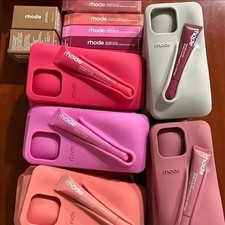 Capas de telefone Rhode lip tint silicone COM brilho labial iPhone 11 12 13 14 15 16Pro Max comprar usado  Enviando para Brazil