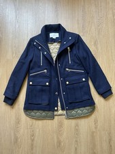 Casaco acolchoado VERONICA BEARD Halbert mistura de lã bainha azul zíper completo XS VAREJO US$ 895 comprar usado  Enviando para Brazil