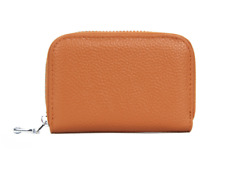 CARTEIRA PORTA-CARTÃO COURO REAL À PROVA ULTRA RFID FEMININA CONCERTINA BOLSA CARAMELO comprar usado  Enviando para Brazil