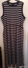 Navy white striped for sale  FELTHAM