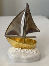 Vintage brass sailboat for sale  NANTWICH