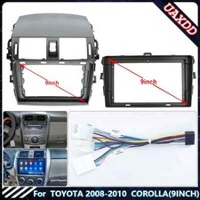 Kit de acabamento de painel fáscia rádio estéreo carro quadro 2 din para Toyota Corolla 2009-2013 comprar usado  Enviando para Brazil