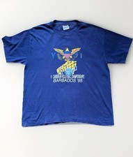 Camiseta Vintage CARIBBEAN VOLLEY BALL CHAMPIONSHIPS BARBADOS 95 Ponto Único EUA comprar usado  Enviando para Brazil