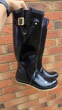 Joules black glossy for sale  GRAYS