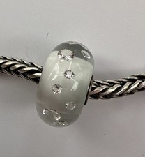 Trollbeads vetro bianco usato  Roccavignale