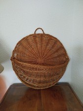 Panier osier vintage d'occasion  Romans-sur-Isère
