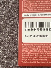 Sim karte 989 gebraucht kaufen  Schwäbisch Hall