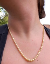 Collier perles fermoir d'occasion  Châteauneuf-la-Forêt