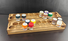 Suporte de pintura 36 potes rack armazenamento Tamiya acrílico hobby airfix jogos de guerra tampo de mesa comprar usado  Enviando para Brazil