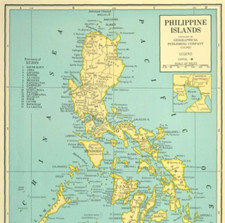 Vintage philippines map for sale  Willow Grove