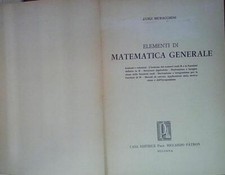 Muracchini elementi matematica usato  Fonte Nuova