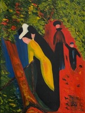 ölbild sonntagsausflug bild gebraucht kaufen  Deutschland