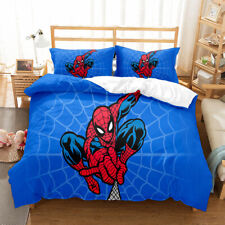 Conjunto de roupa de cama tamanho EUA 3D Homem-Aranha 3 peças capa de edredom fronhas envio rápido comprar usado  Enviando para Brazil