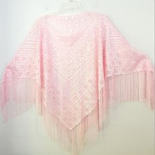 Pink crochet fringed for sale  Camano Island
