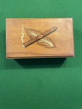 Wooden cigar humidor for sale  GRANTHAM