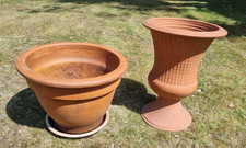 Two large terracotta for sale  BRENTWOOD