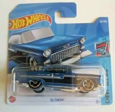Hot Wheels 55 Chevrolet HW CHEVY BEL AIR AZUL 2022 cartão curto 1/5 comprar usado  Enviando para Brazil