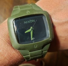 Relógio de pulso masculino NIXON "The Rubber Player" 100 M aço inoxidável feito no Japão... comprar usado  Enviando para Brazil