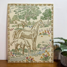 Vintage horses needlepoint for sale  West Stockholm