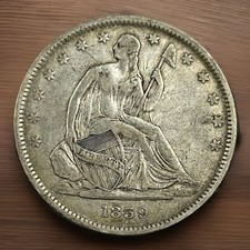 1839 50c seated for sale  Sheffield Lake