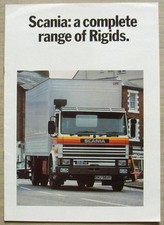 Folheto comercial de vendas SCANIA RIGIDS G82 P82 P112 R112 abril de 1984 #5M 4/84 comprar usado  Enviando para Brazil