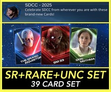 SDCC 2025 SR+RARO+UC 39 CARTÕES SET-TOPPS STAR WARS CARD TRADER comprar usado  Enviando para Brazil