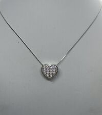 Collana cuore pave usato  Pomigliano d'Arco