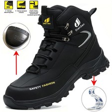 Sapatos masculinos de segurança no trabalho biqueira de aço botas indestrutíveis antiderrapantes tênis de trabalho EUA comprar usado  Enviando para Brazil