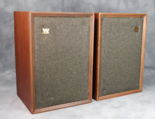 Para głośników stereo HiFi Wharfedale Denton W20D Vintage z teak w obudowie działających na sprzedaż  Wysyłka do Poland