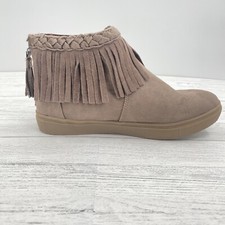 Usado, Sapatos infantis mocassins botinhas franja marrom Steve Madden unissex menino menina tamanho 5 comprar usado  Enviando para Brazil