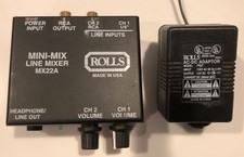 ROLLS Mini-Mix 2-Line Mixer MX22A com Fonte de Alimentação - FRETE GRÁTIS comprar usado  Enviando para Brazil