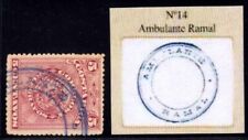 Usado, COSTA RICA 1892 RAILROAD TPO Sc 37 AZUL "AMBULANTE RAMAL" #14 CANCELAR F, MUITO BOM ESTADO comprar usado  Enviando para Brazil