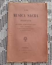 Musica sacra dissertatio usato  Castelfidardo