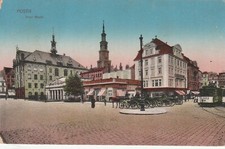 AK 1 WK Poznań Stary Rynek Poznań Polska Śląsk Poczta Polowa 1915 na sprzedaż  Wysyłka do Poland
