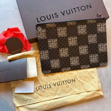 Louis Vuitton Christopher Nemes współpraca Damier płócienna torba kopertówka, używany na sprzedaż Louis Vuitton Christopher Nemes współpraca Damier płócienna torba kopertówka, używany na sprzedaż  Wysyłka do Poland