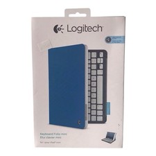 Logitech Ultrafino Teclado Folio Capa iPad Mini Bluetooth Elétrica Azul, usado comprar usado  Enviando para Brazil