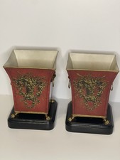 Footed metal toleware for sale  Jasper