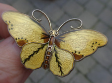 GRANDE Broche Borboleta de Prata Esterlina e Esmalte - Hroar Prydz Noruega h/m 1974 comprar usado  Enviando para Brazil