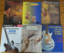 Lote de 6 livros de instruções de guitarra escalas acordes Berklee Bluegrass estilos variados comprar usado  Enviando para Brazil