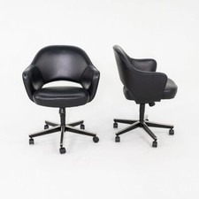 C. 2004 Eero Saarinen para cadeiras de mesa executivas Knoll com braços em preto 12+ Disponível comprar usado  Enviando para Brazil