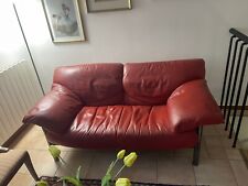 Divano rosso pelle usato  Bologna
