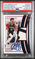 2022 Panini Immaculate Dyson Daniels Remarkable Jerseys Red /25 PSA 10 Auto RPA, usado comprar usado  Enviando para Brazil