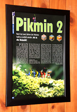 Pôster promocional pequeno raro Pikmin 2 Nintendo GameCube/página de anúncio emoldurada comprar usado  Enviando para Brazil